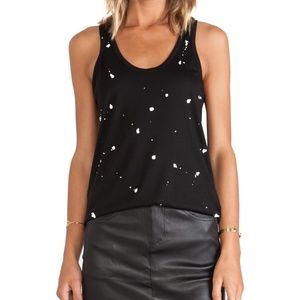 Rag & Bone- Black Splatter Paint Tank